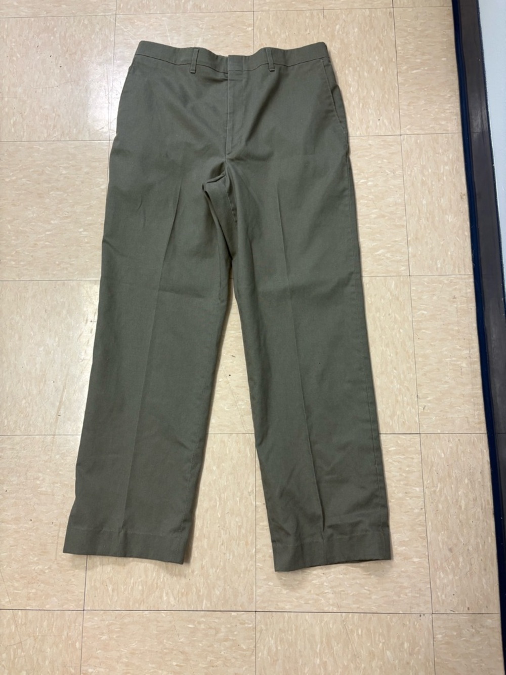 Haggar Olive Straight-Leg Dress Pants